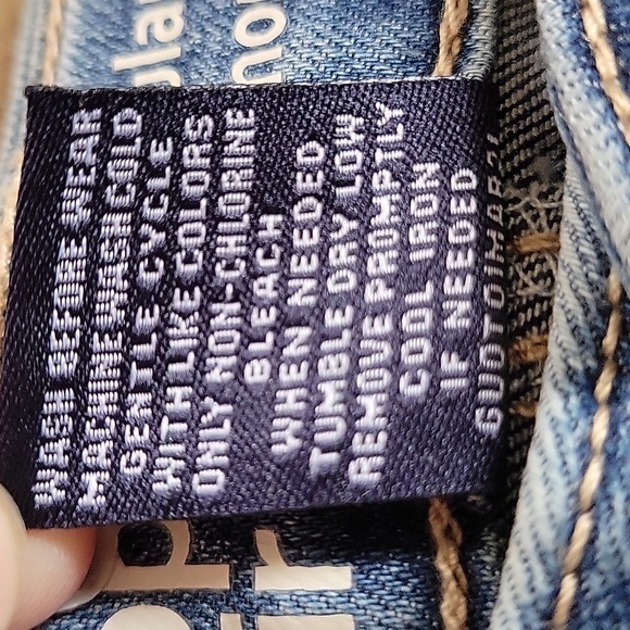 NWT hippie girl Regular Rise Shortie Jean Shorts Adjustable Waist Lace - Picture 8 of 9